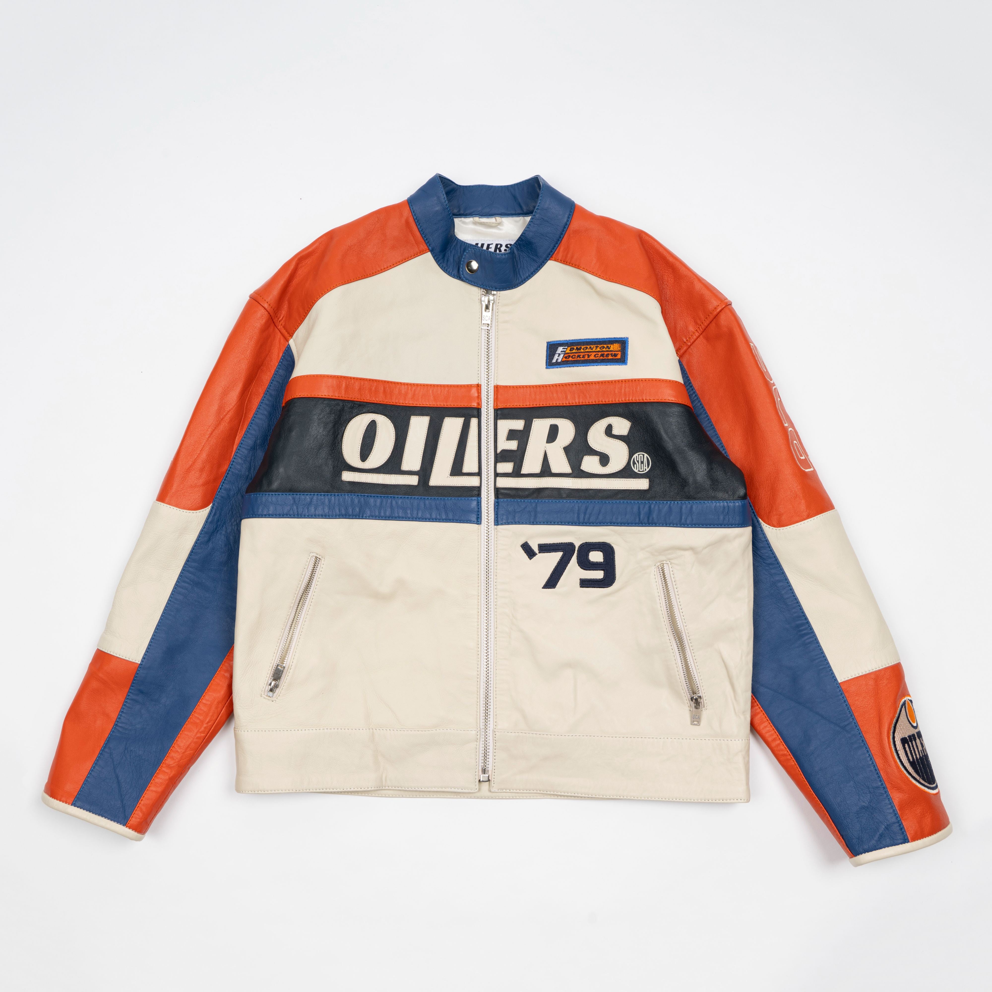 Oilers Racer Leather Jacket