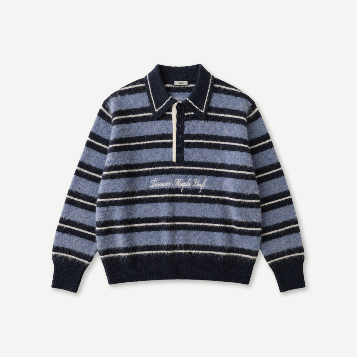 Leafs Mohair Collared Knit