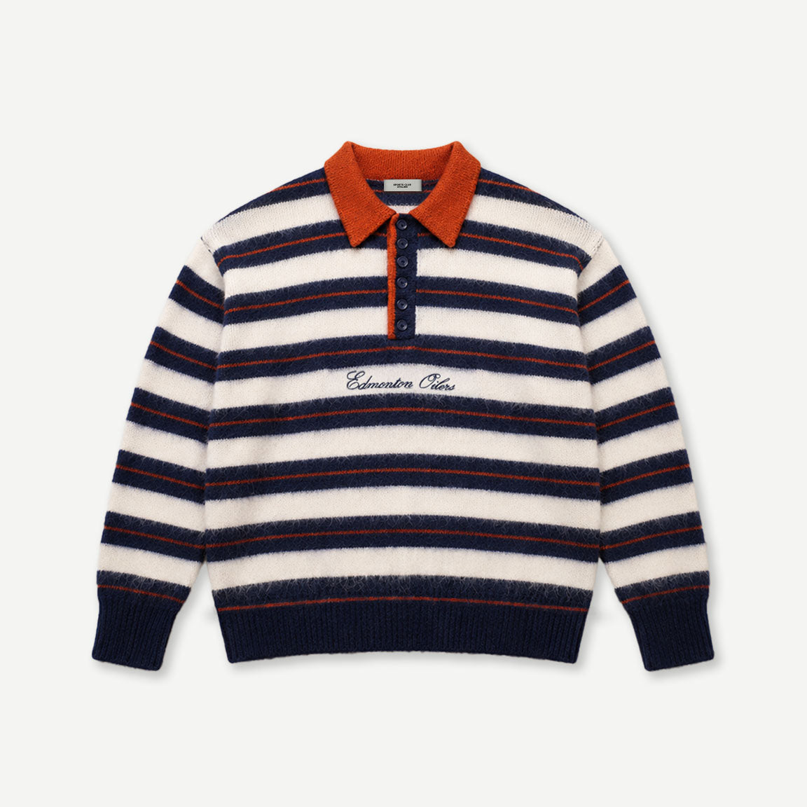 Oilers Mohair Collared Knit